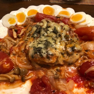 鶏モモ肉のチーズトマトステーキ。No.398